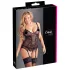 Cottelli - Top feminino com renda e fitas - preto