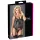 Cottelli - blusa transparente listrada brilhante - preto