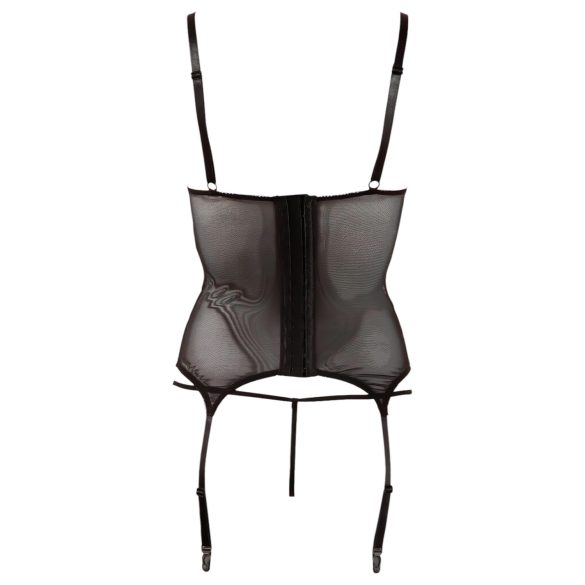 Cottelli - blusa transparente listrada brilhante - preto