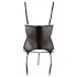 Cottelli - blusa transparente listrada brilhante - preto