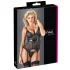 Cottelli - blusa transparente listrada brilhante - preto - L