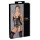 Cottelli Bondage - top brilhante com suporte de seios e algemas (preto) - L