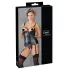 Cottelli Bondage - top brilhante com suporte de seios e algemas (preto) - L