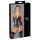 Cottelli Bondage - top brilhante push-up com algemas (preto) - XL