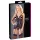 Cottelli - conjunto de lingerie aberto em renda - preto - XL