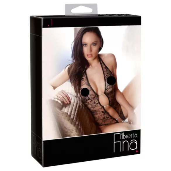 Abierta Fina - body de renda - brilho sensual