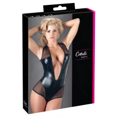 Cottelli - body rede brilhante - preto - M