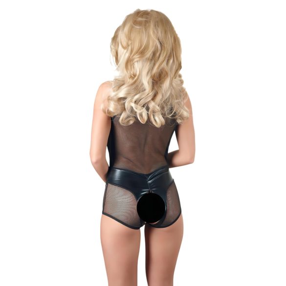 Cottelli - body rede brilhante - preto - XL