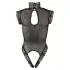 Abierta Fina - body sensual feminino - renda preta