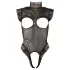 Abierta Fina - body sensual feminino - renda preta - M