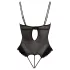 Cottelli - Body feminino ajustável - toque aveludado - preto