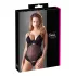 Cottelli - Body feminino ajustável - toque aveludado - preto - 80B/M