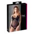 Cottelli - Body feminino ajustável - toque aveludado - preto - 85C/L