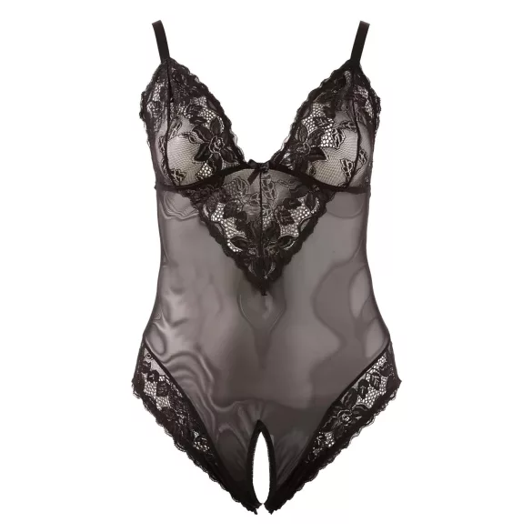 Cottelli Plus Size - body rendado plus size - preto