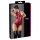 Cottelli Party - body brilhante sem mangas com fecho éclair (vermelho) - M
