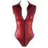 Cottelli Party - body sem mangas zíper brilhante - vermelho - XL
