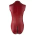 Cottelli Party - body sem mangas zíper brilhante - vermelho - XL