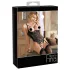 Abierta Fina - body aberto renda com tiras - preto - 80B/M