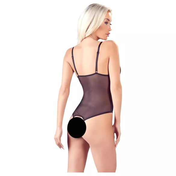 Cottelli - body aberto renda e pérolas - preto - L