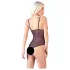 Cottelli - body aberto renda e pérolas - preto - L