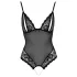 Cottelli - body aberto renda e pérolas - preto - L