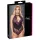 Cottelli Plus Size - body sensual florido - renda preta e lilás - 4XL