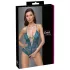 Cottelli - body aberto rendado com cordões (verde)