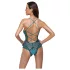 Cottelli - body aberto rendado com cordões (verde)