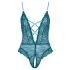 Cottelli - body aberto rendado com amarração - verde - L