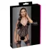 Cottelli - body aberto rendado com ligas - preto - L