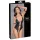 Cottelli Bondage - body aberto com anel - vinil preto