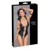 Cottelli Bondage - body aberto com anel - vinil preto