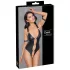 Cottelli Bondage - body aberto com anel - vinil preto