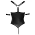 Cottelli Bondage - body aberto com anel - vinil preto - M