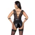 Cottelli Bondage - body rendado com choker - preto