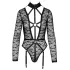 Cottelli - body transparente com alças - preto - M