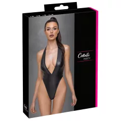   Cottelli Party - body brilhante com colar de pescoço - preto