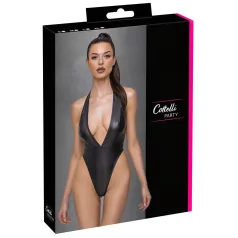   Cottelli Party - body brilhante com colar de pescoço - preto