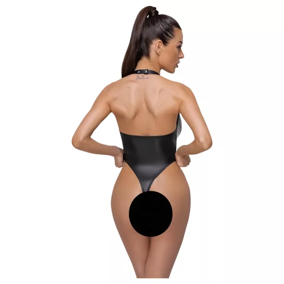 Cottelli Party - body brilhante com colar de pescoço - preto