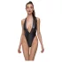 Cottelli Party - body brilhante com colar de pescoço - preto - M