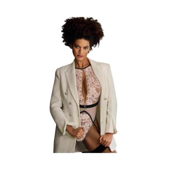 Obsessive - body com ligas - renda rosa - L/XL