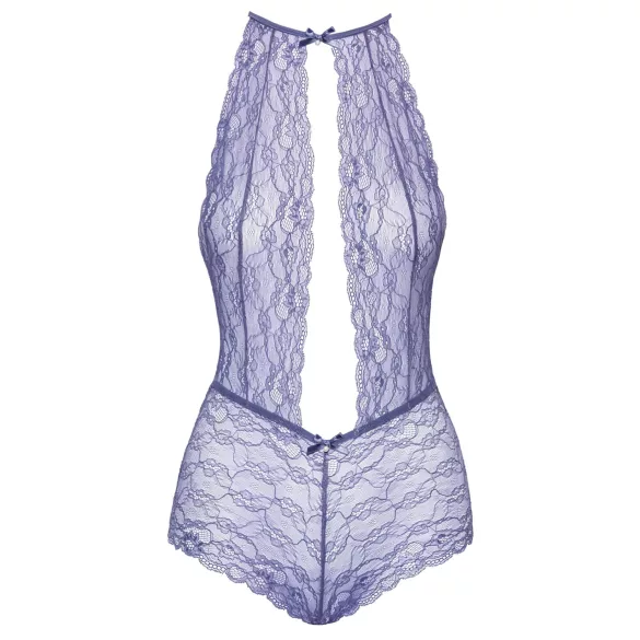 Kissable - body rendado com gola - lilás - L/XL