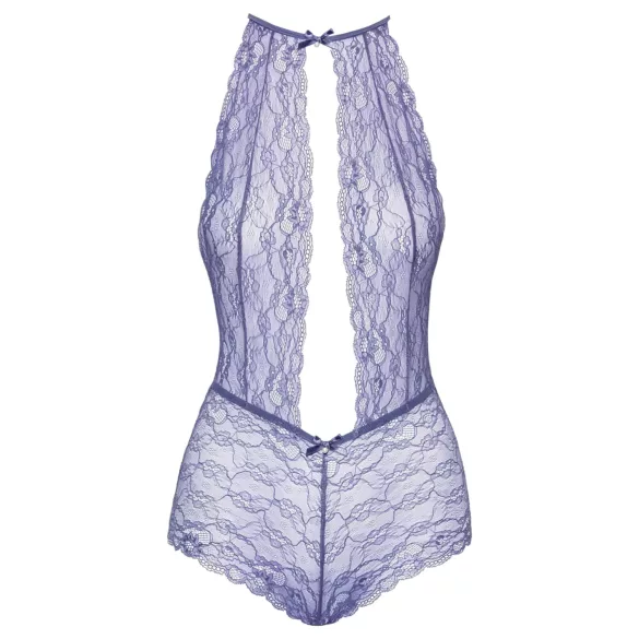 Kissable - body rendado com gola - lilás - L/XL