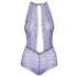 Kissable - body rendado com gola - lilás - L/XL
