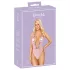 Kissable - body renda bordado floral - rosa