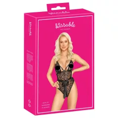 Beijável - body rendado (preto)