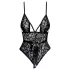 Beijável - body rendado (preto)