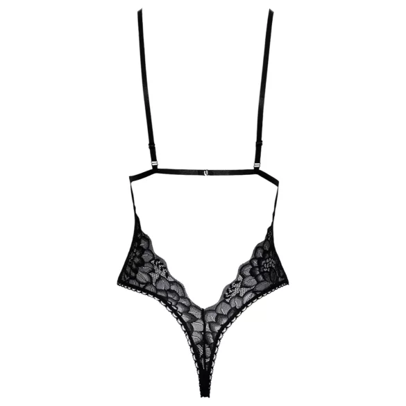 Beijável - body rendado (preto)