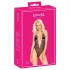 Body preto com bordado rosa para beijar