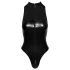 Noir - body preto em padrão de pele de cobra - XL